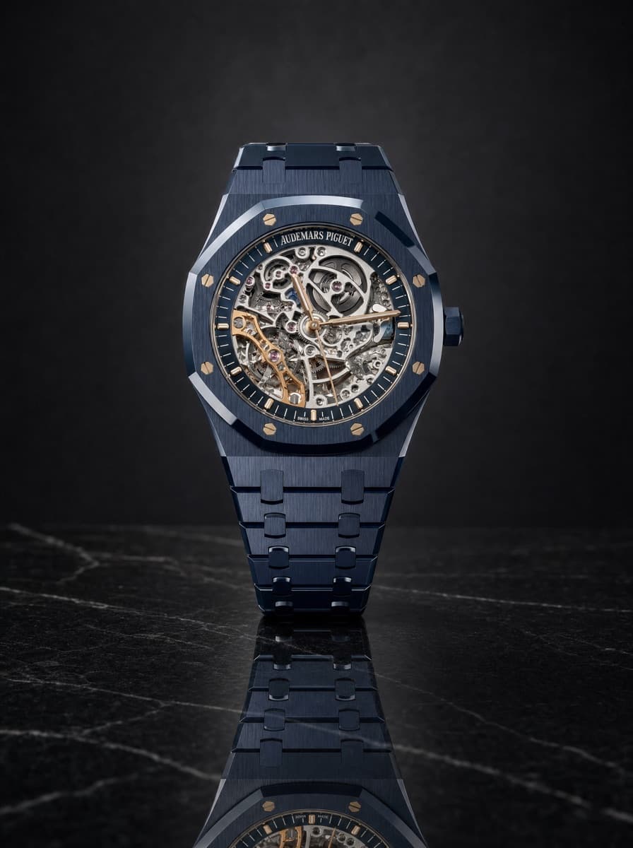 Audemars Piguet Blue Ceramic Openworked