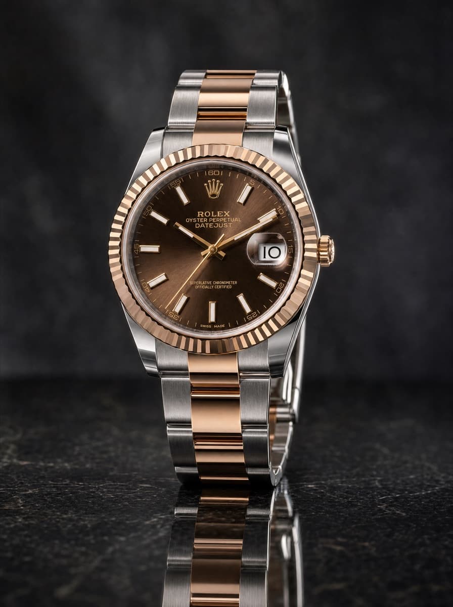 Rolex Oyster Choco Index New