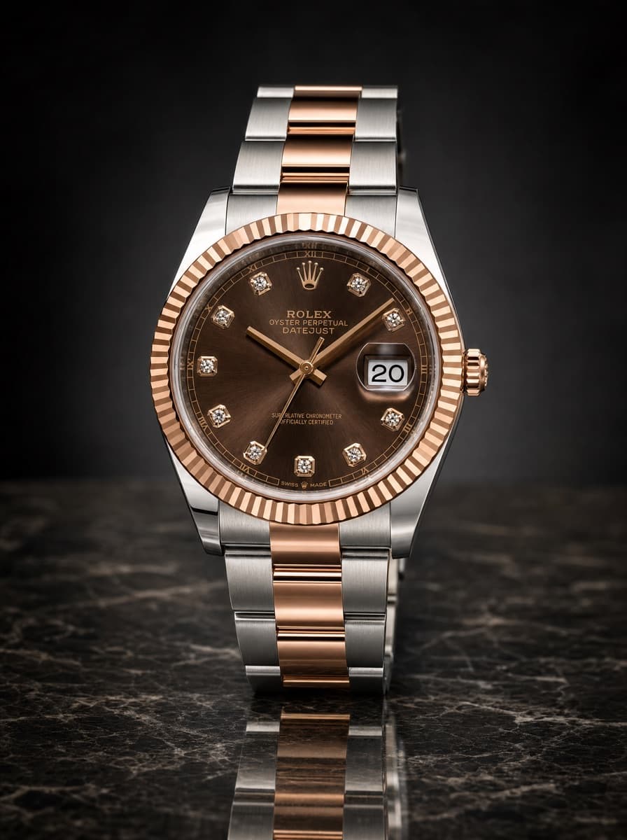 Rolex Oyster Choco Diamond
