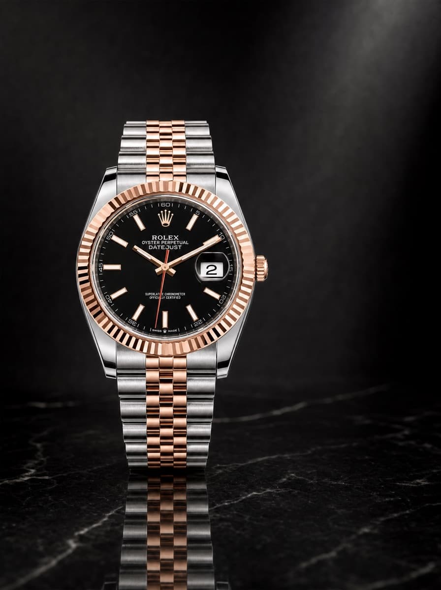 Rolex Jubilee Black Index