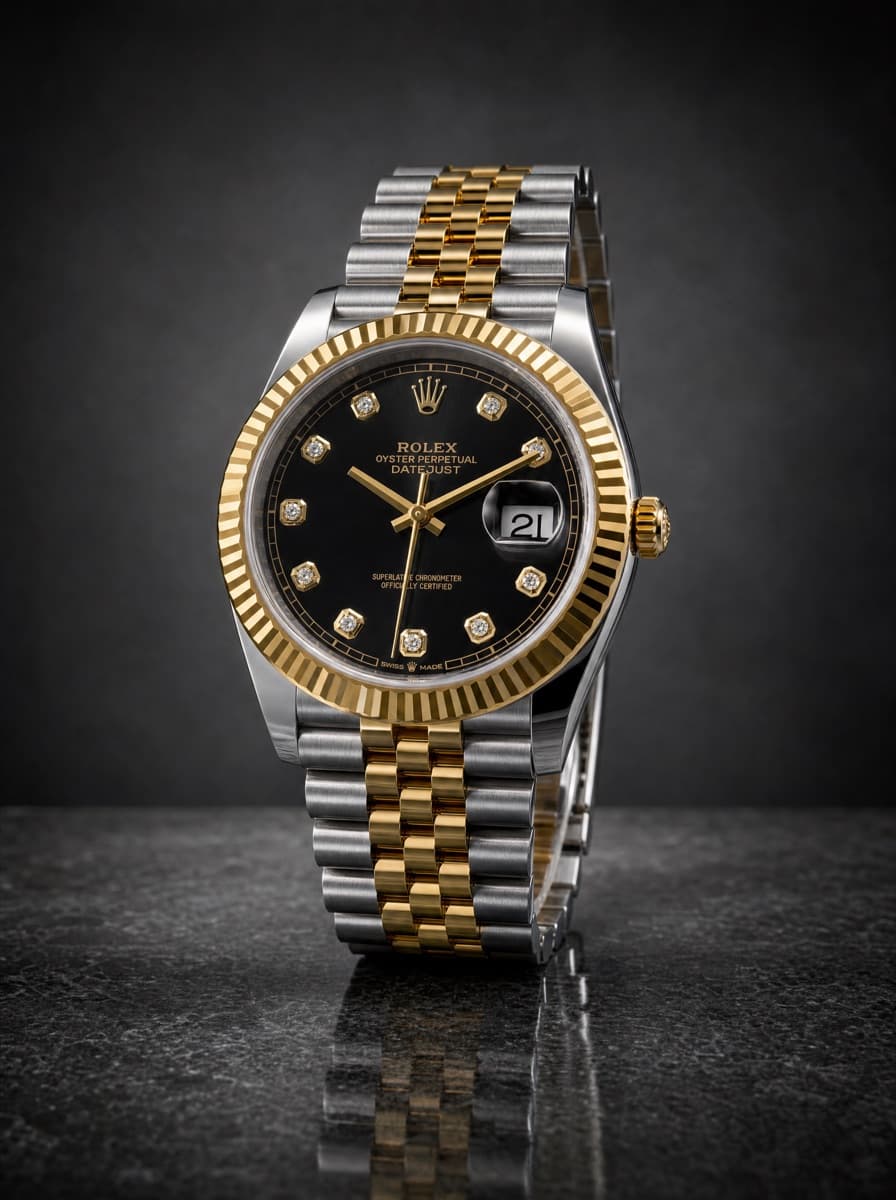 Rolex Jubilee Black Diamond New