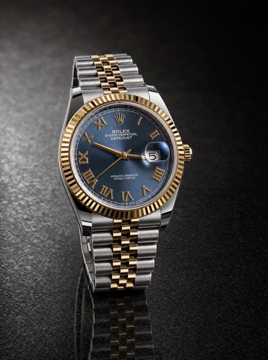 Rolex Jubilee Bright Blue Roman New