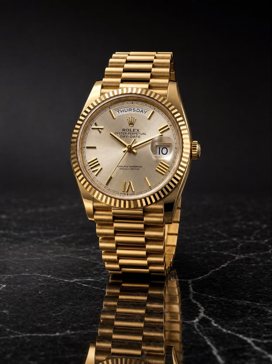 Rolex Silver Roman