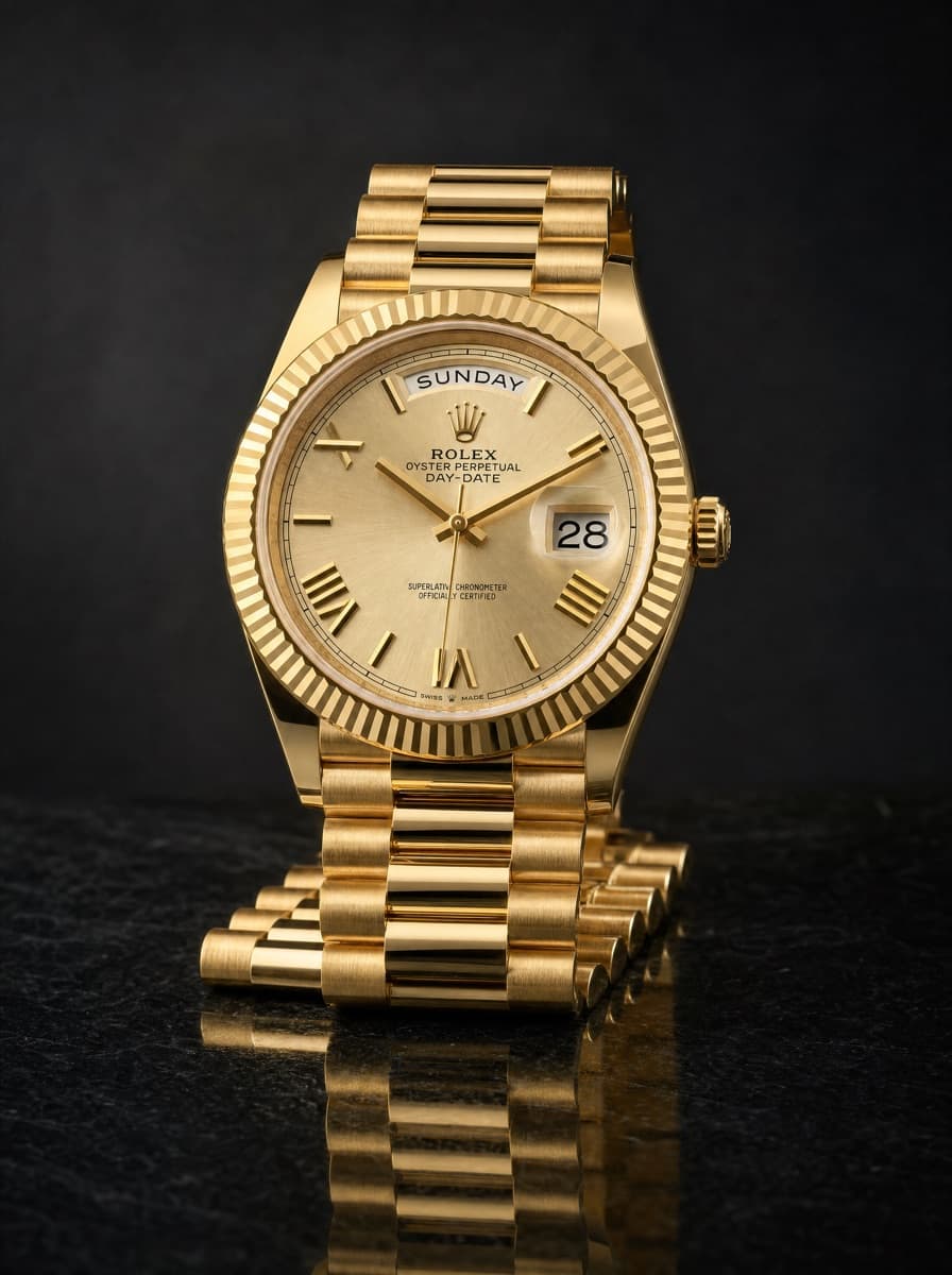 Rolex Silver Roman