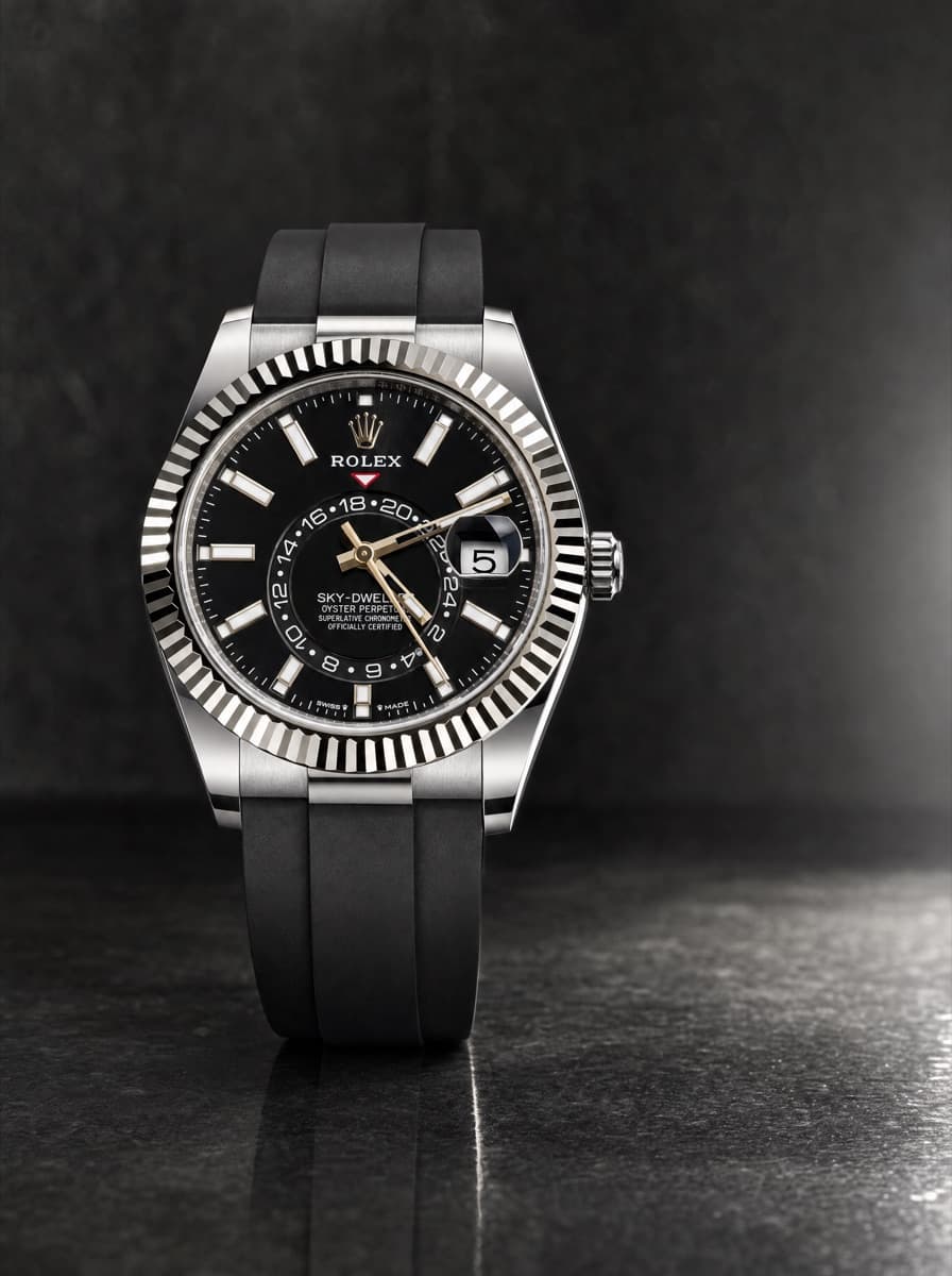 Rolex Black WG Skyflex EG Straps
