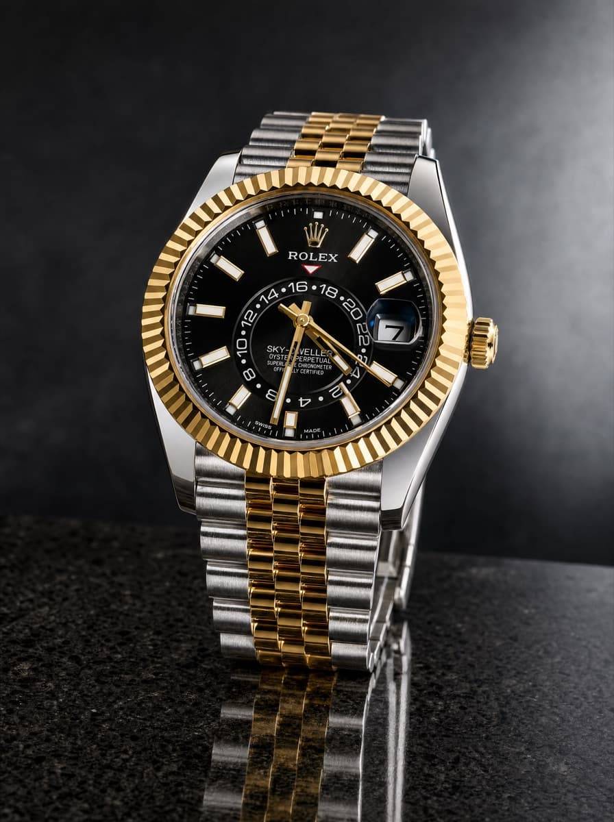 Rolex Jubilee Black Sky
