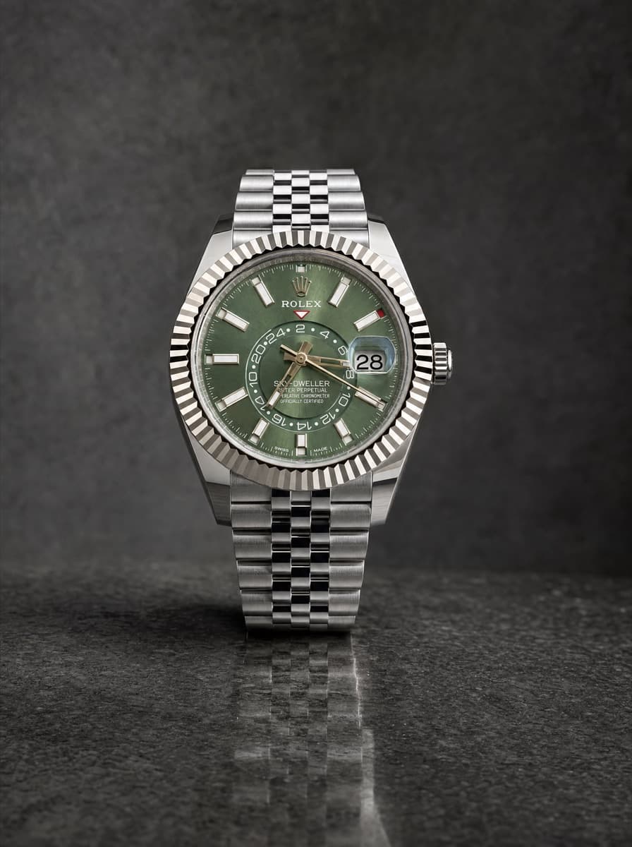 Rolex Jubilee Green Sky New