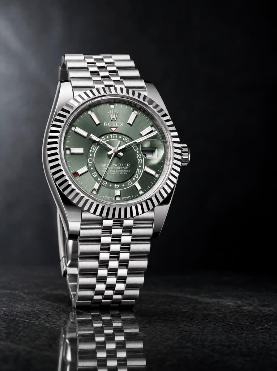 Rolex Jubilee Green Sky New