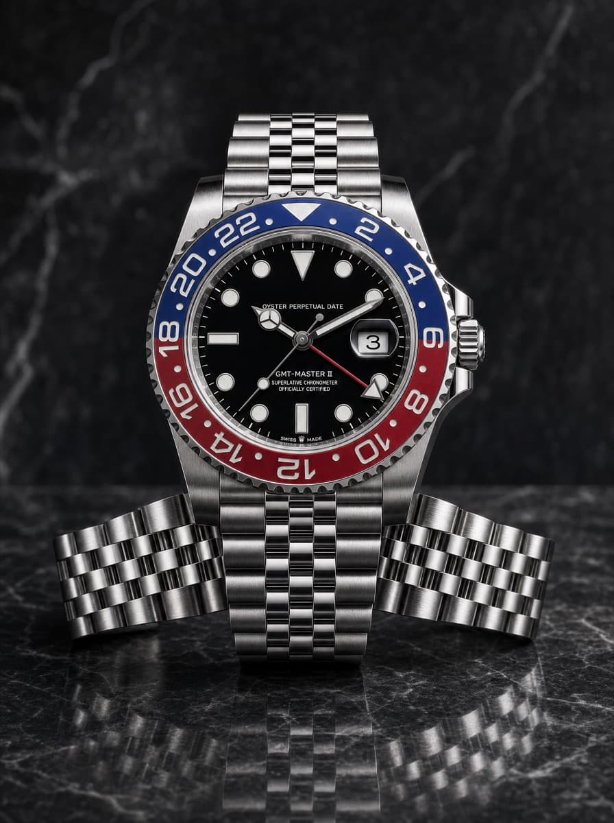 2022 Rolex GMT-Master II "Pepsi" 40mm Stainless Steel Black Dial