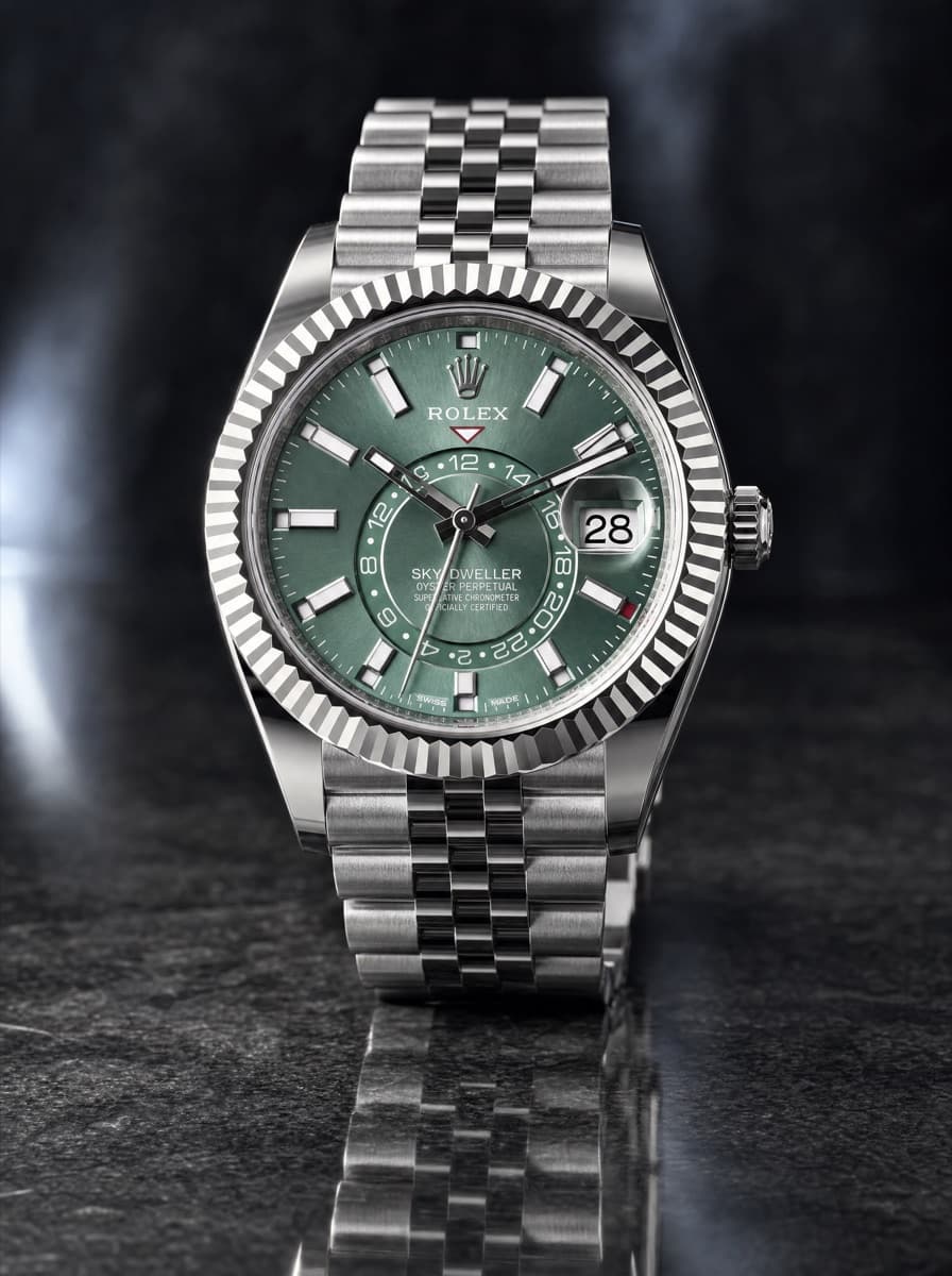 2026 Rolex Sky-Dweller 42mm Stainless Steel Green Dial REF: 3369